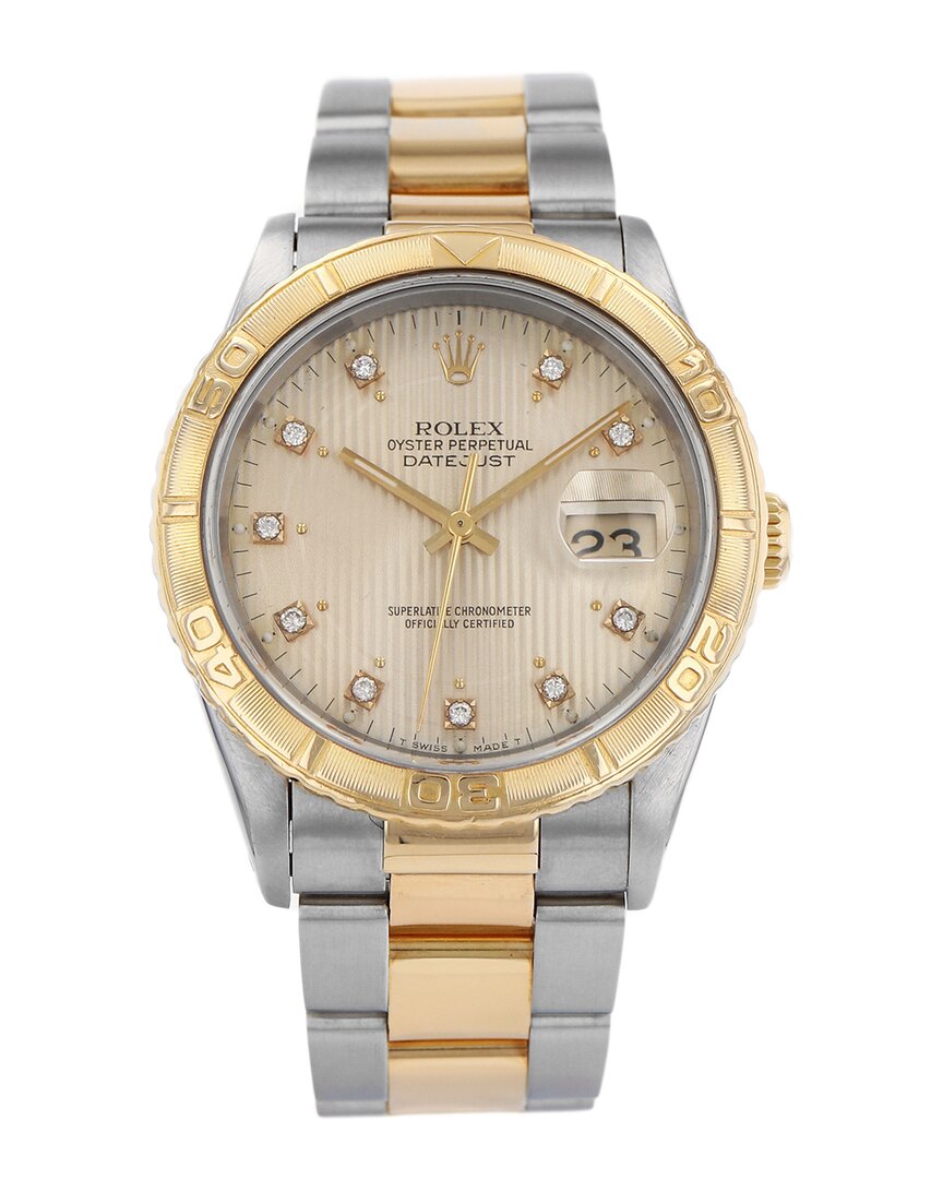 Shop Heritage Rolex Men's Datejust Diamond Watch, Circa 1991 (authentic )