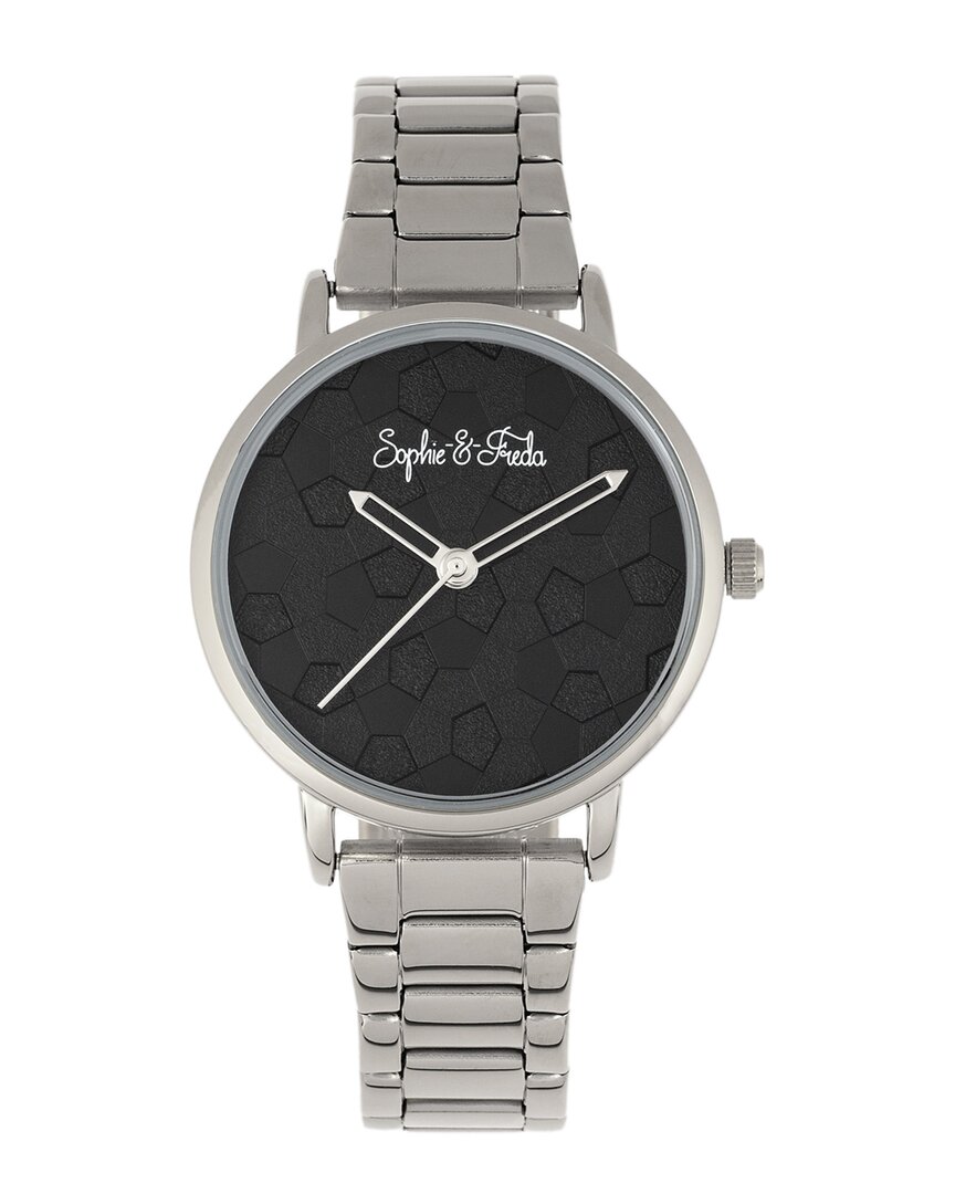 Sophie And Freda Breckenridge Quartz Black Dial Ladies Watch Sf4701 In Black / Silver