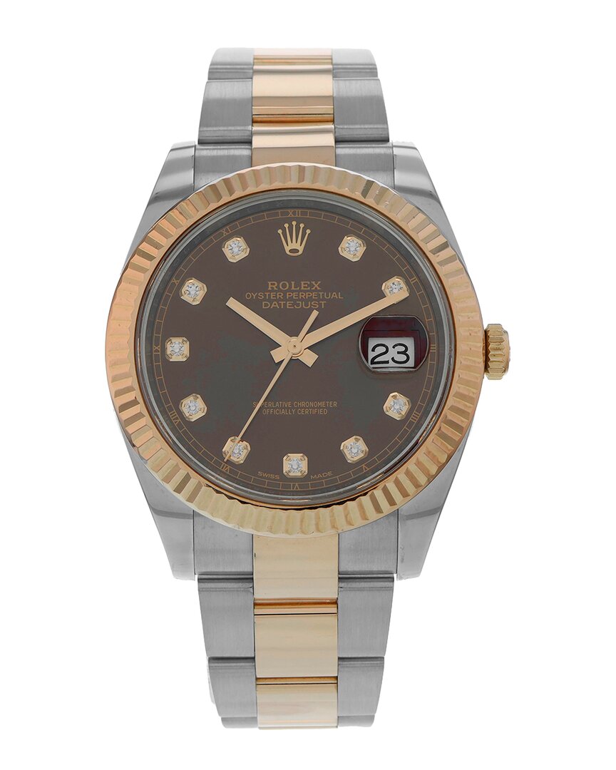 Shop Heritage Rolex Men's Datejust Diamond Watch, Circa 2020 (authentic )