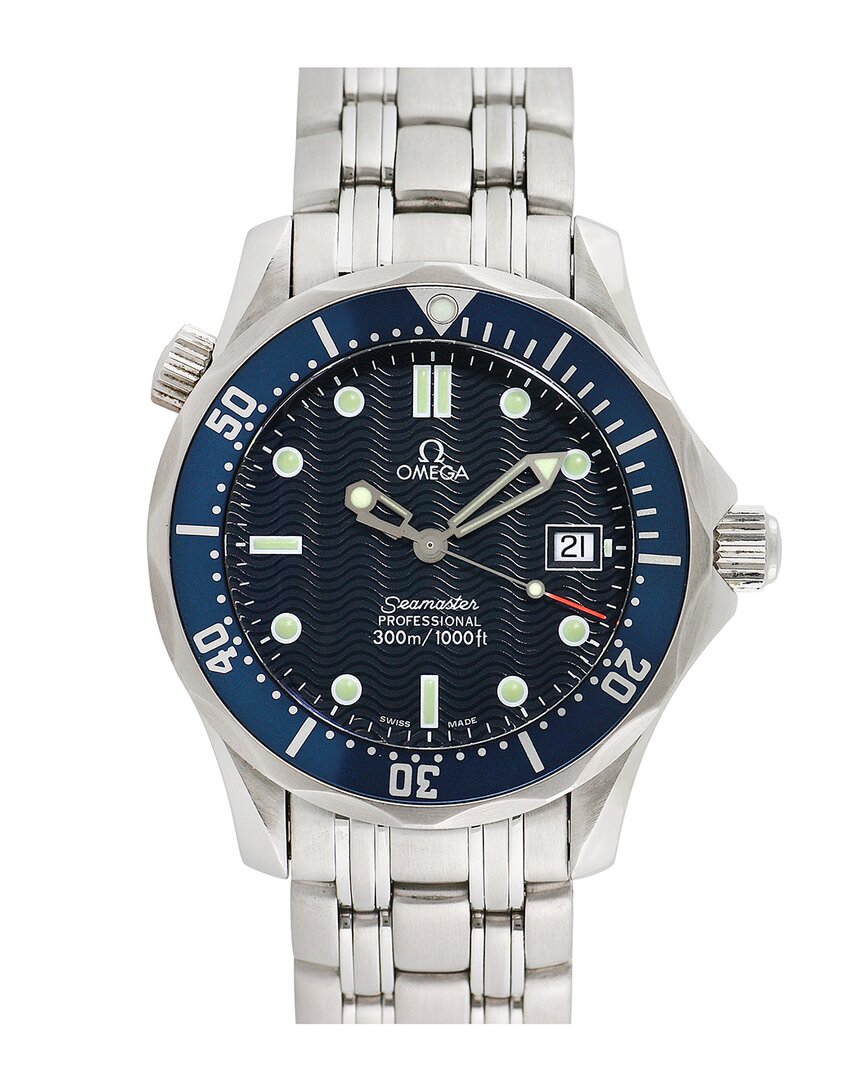 Omega Men's Seamaster Professional Watch In Metallic