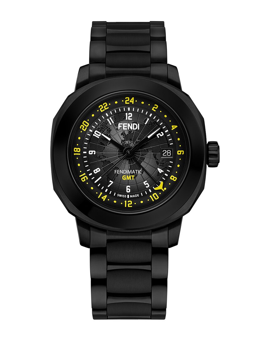 Fendi Men's Selleria Watch In Black