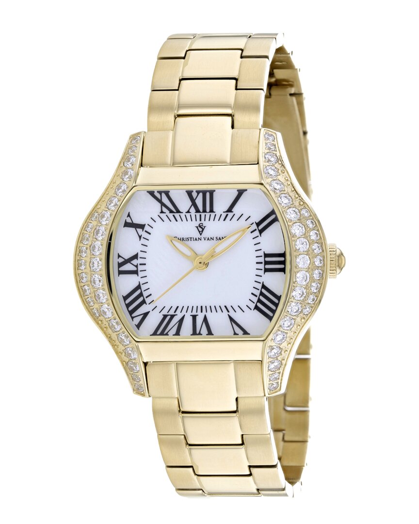 Christian Van Sant Bianca Quartz White Dial Ladies Watch Cv1833