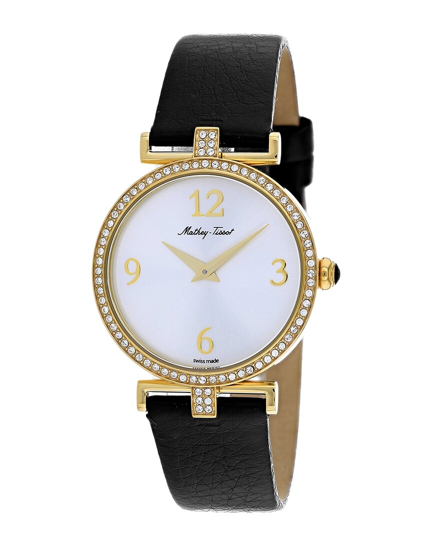 Mathey-tissot Gaia Quartz Silver Dial Ladies Watch D587qpyi