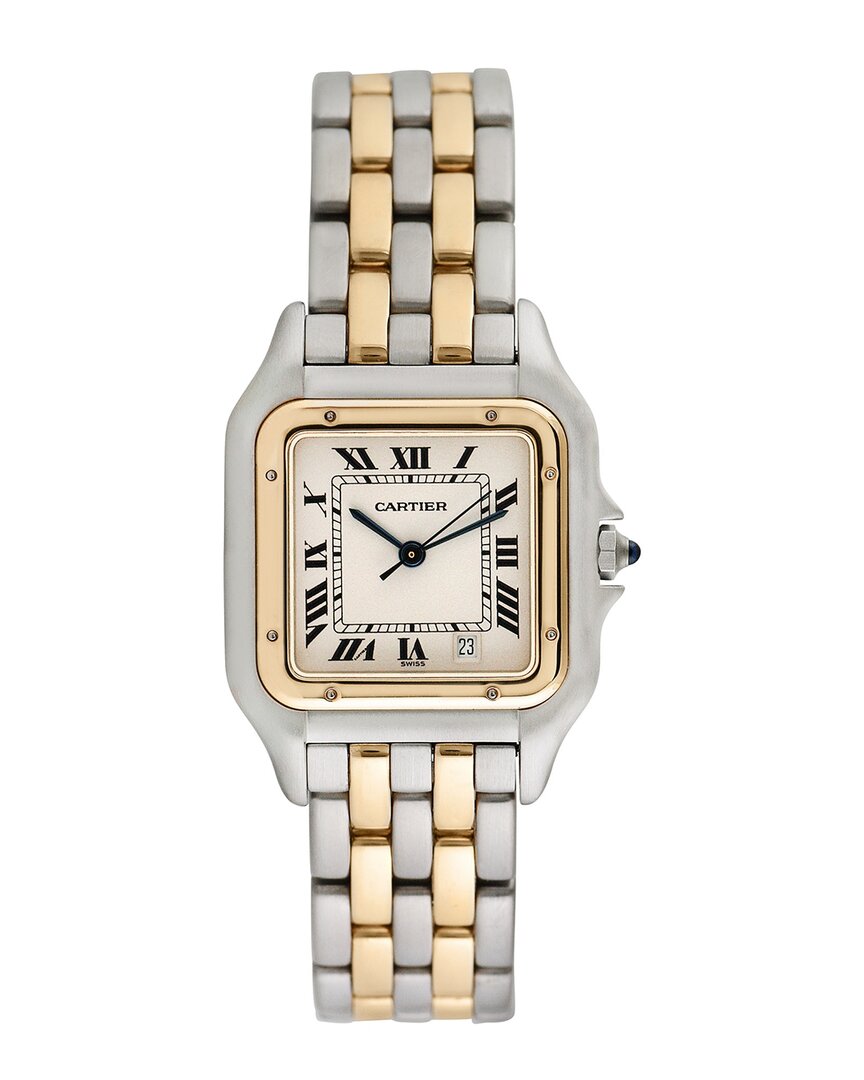 Cartier Women's Panthere Watch, Circa 1990s (authentic ) In Metallic