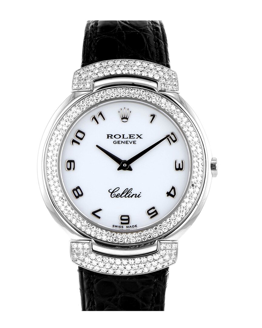Shop Heritage Rolex Rolex Women's Cellini Cellissima Diamond Watch, Circa 1999 (authentic Pre-  Owned)