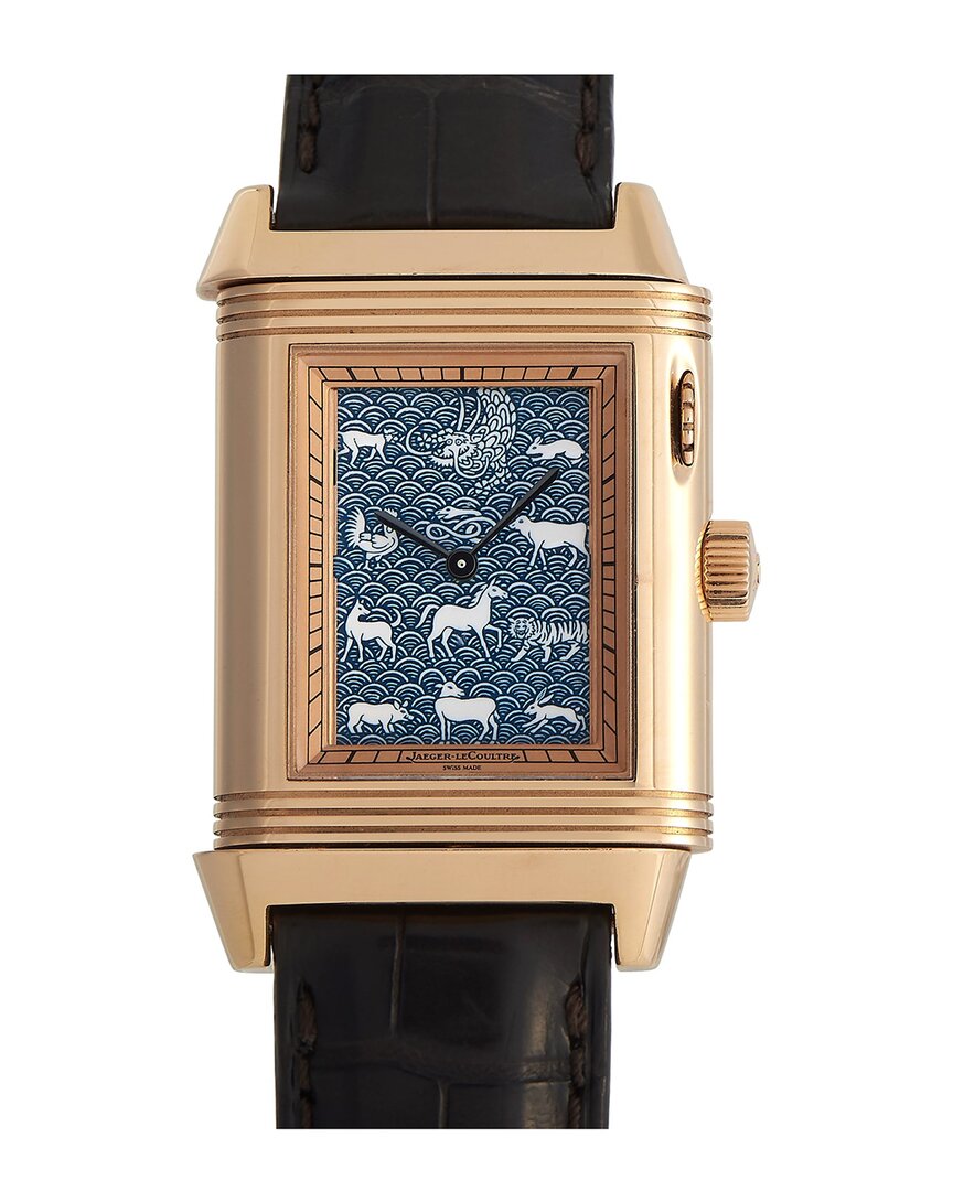 Jaeger-lecoultre Unisex Reverso Watch, Circa 2013 (authentic ) In Black