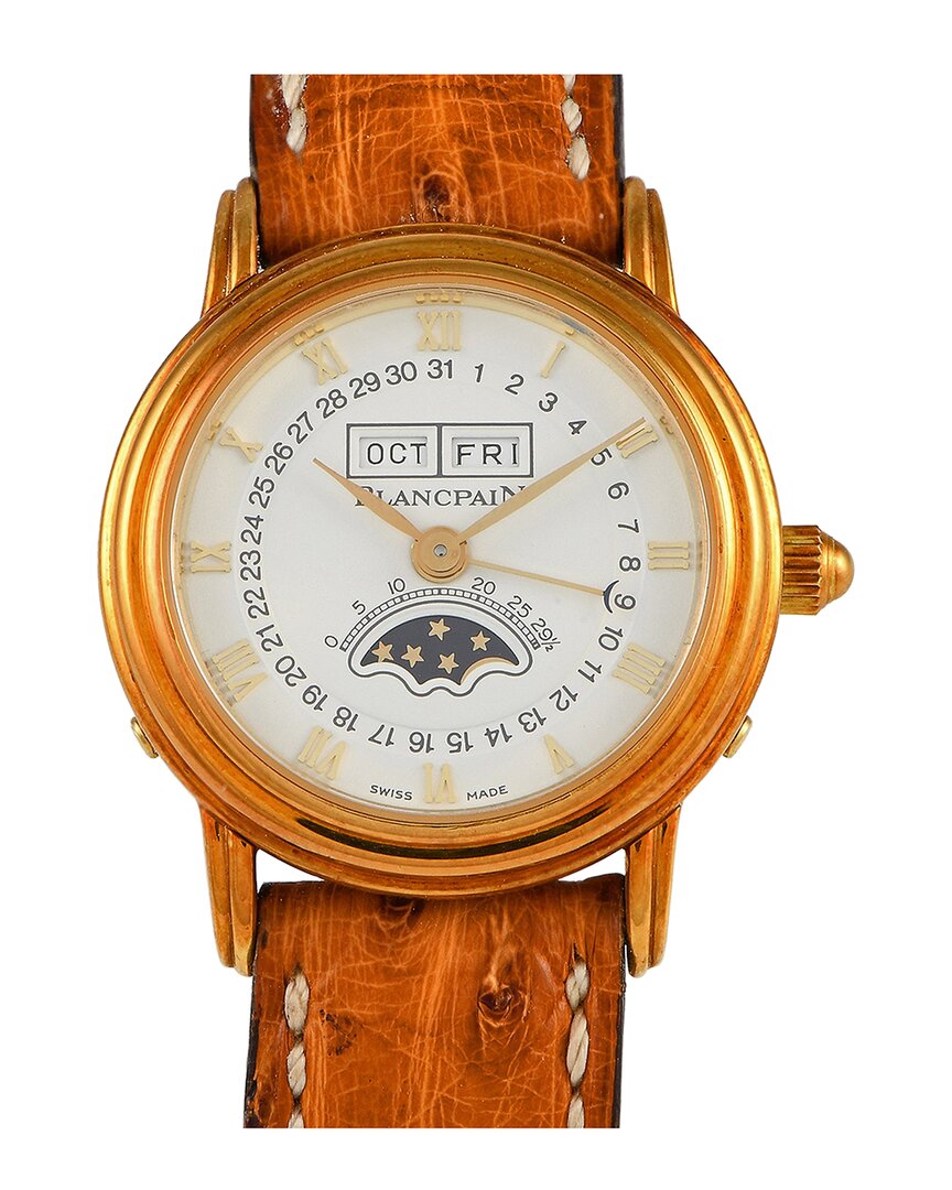 Blancpain Ladies Villeret Watch (authentic ) In Orange