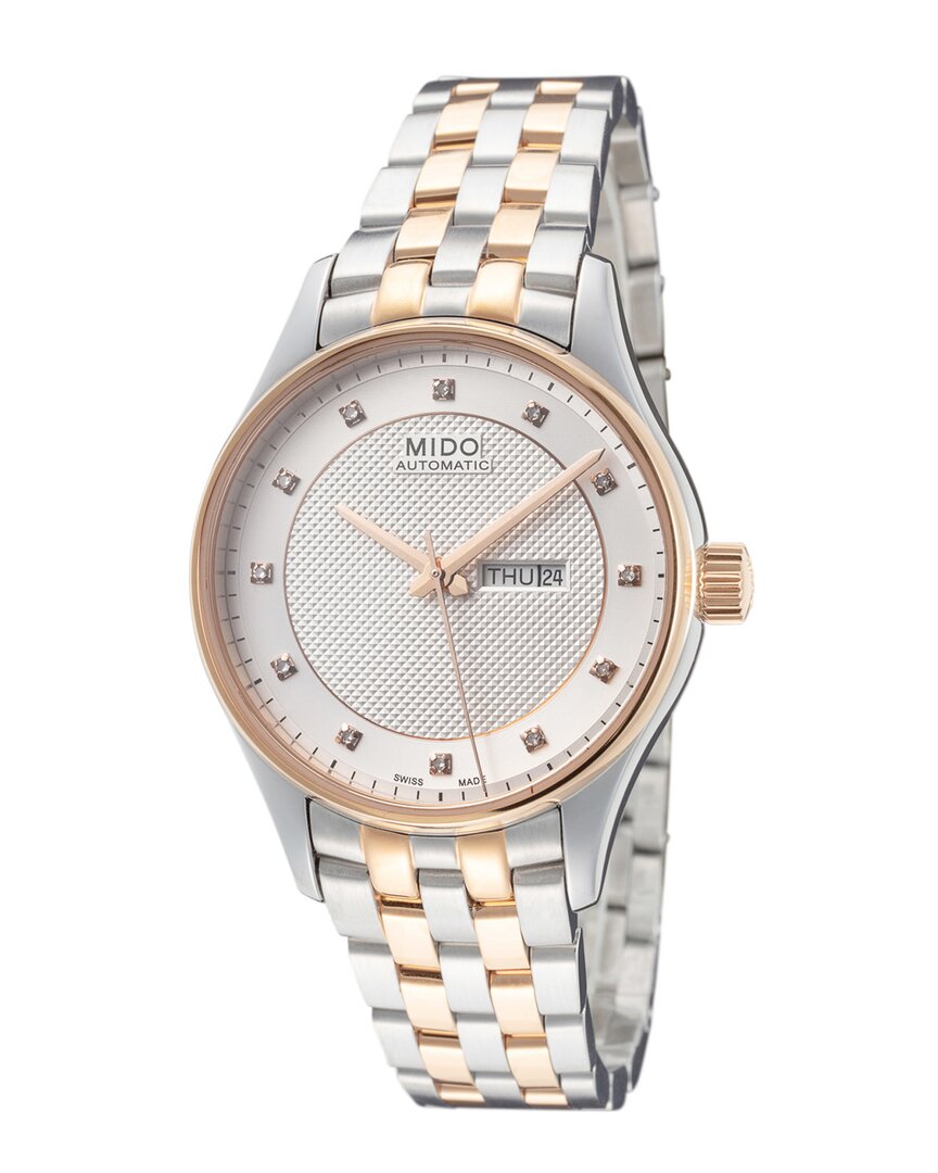 Mido Women's Belluna 33mm Automatic Watch In Gold