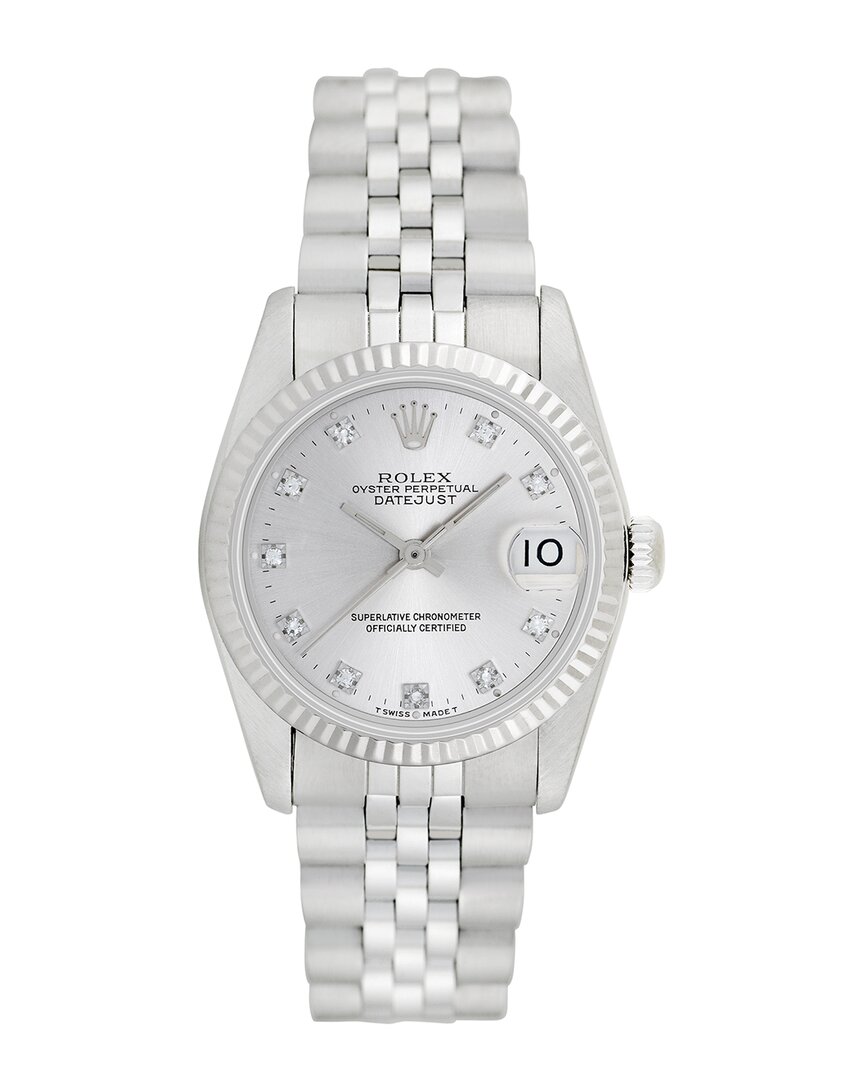 Heritage Rolex Rolex Midsize Datejust Diamond Watch