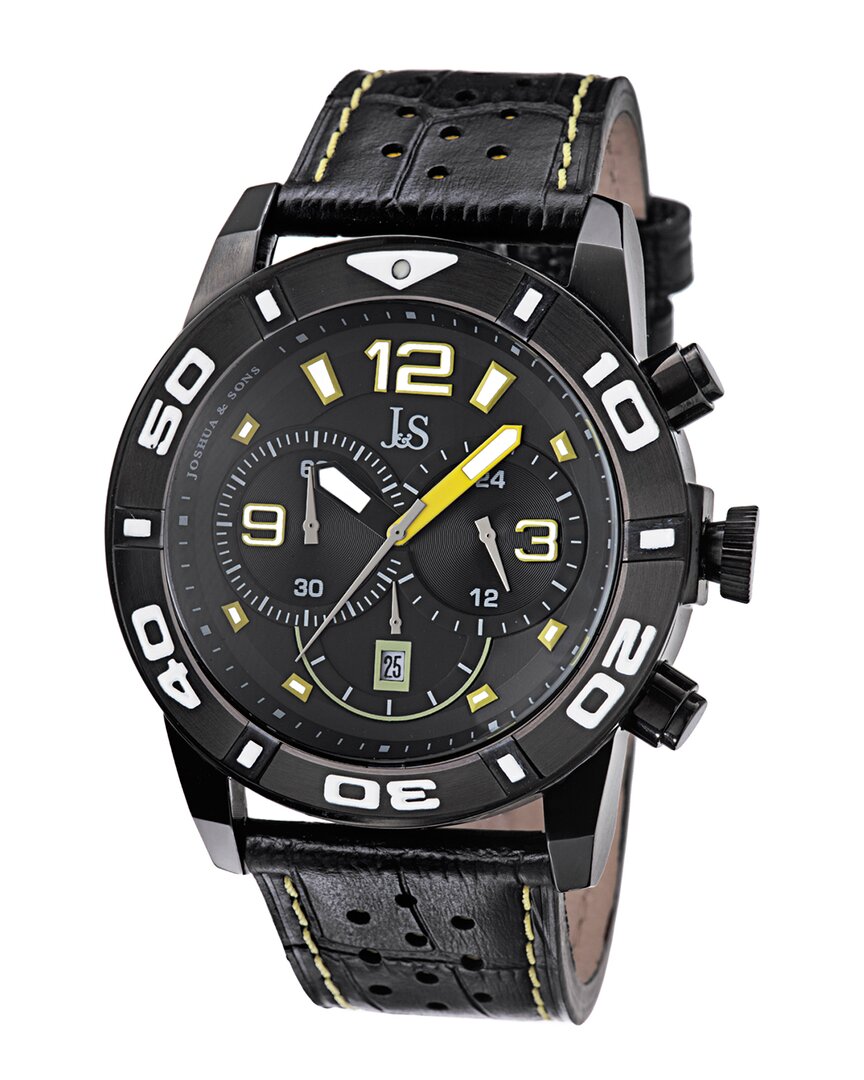 Joshua And Sons Joshua & Sons Men's Casual Watch In Black