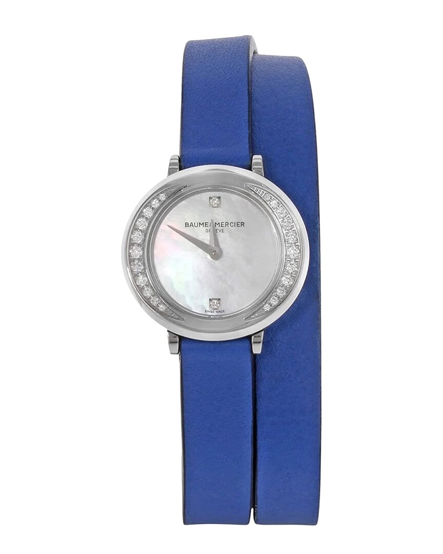 Baume & Mercier Women's Promese Watch In Blue