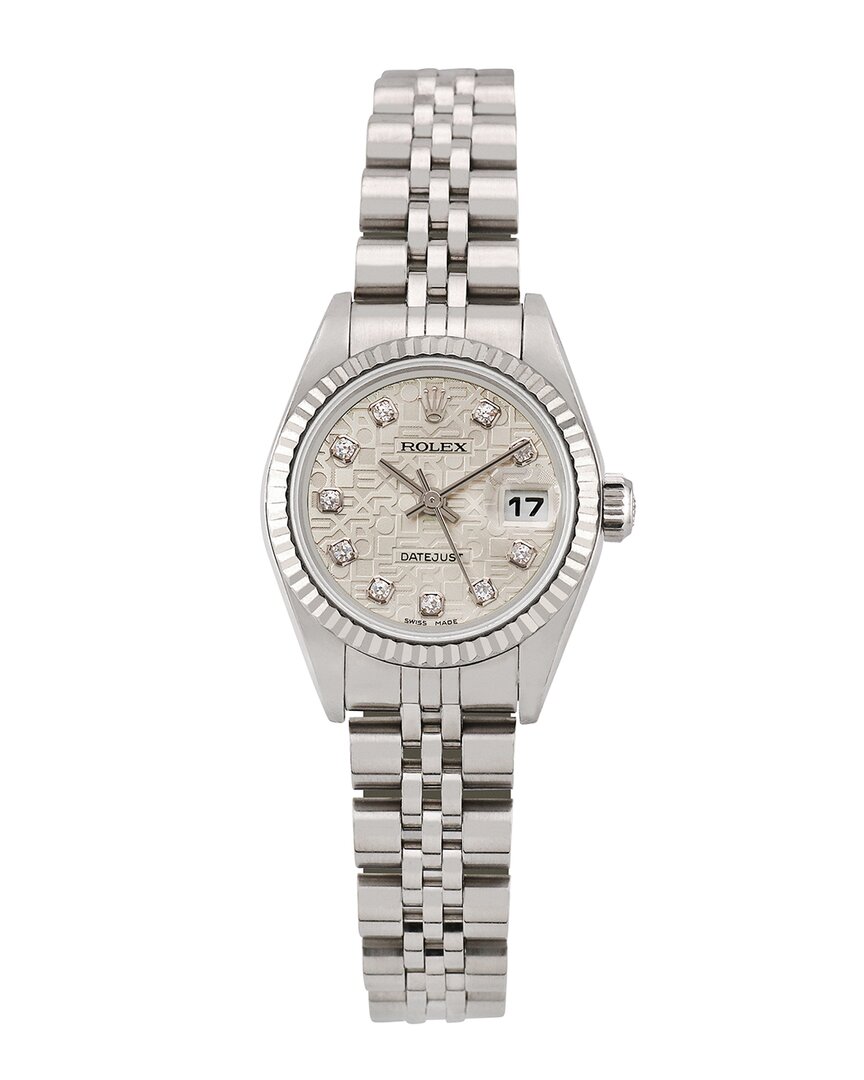 Shop Heritage Rolex Rolex Women's Datejust Diamond Watch, Circa 2000s (authentic )