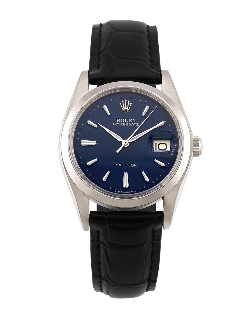 Heritage Rolex Rolex Men's Oysterdate Watch In Blue