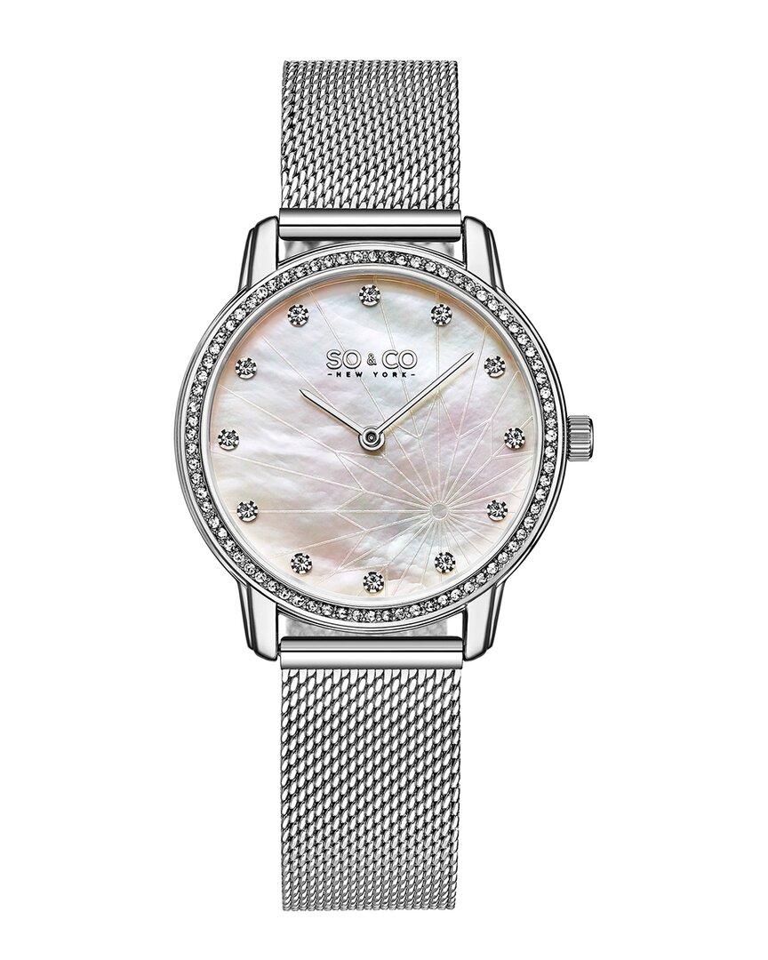 So & Co Women's Chelsea Watch In Silver