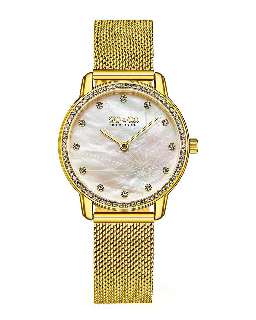 So & Co Women's Chelsea Watch In Gold