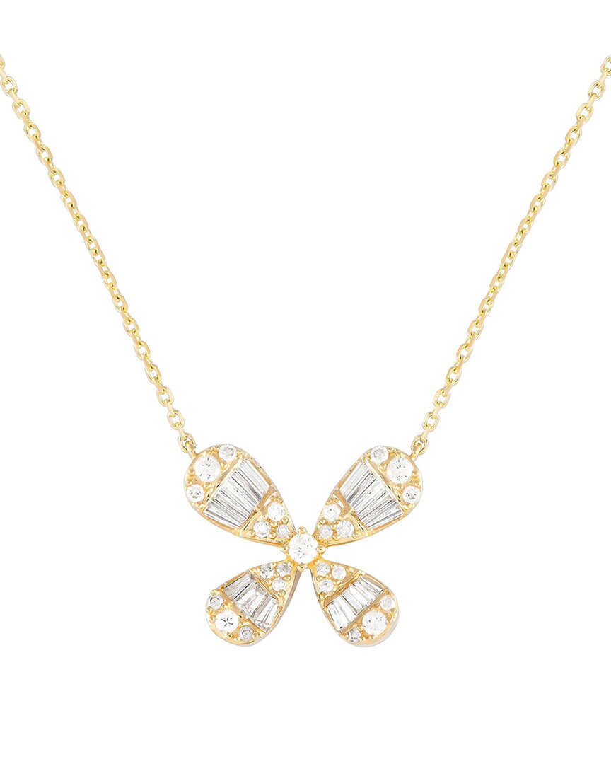Diamond Select Cuts 14k 0.75 Ct. Tw. Diamond Flower Necklace