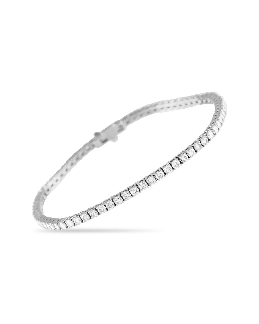 Diamond Select Cuts 18k Rose Gold 3.83 Ct. Tw. Diamond Tennis Bracelet In White