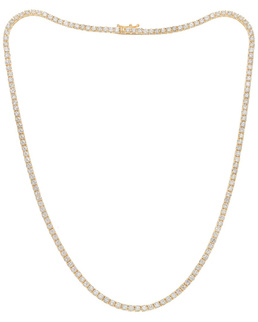 Diana M. Fine Jewelry 14k 8.00 Ct. Tw. Diamond Tennis Necklace In Gold