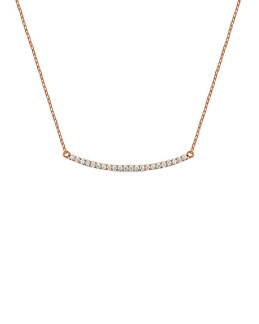 Sabrina Designs 14k Rose Gold 0.27 Ct. Tw. Diamond Necklace