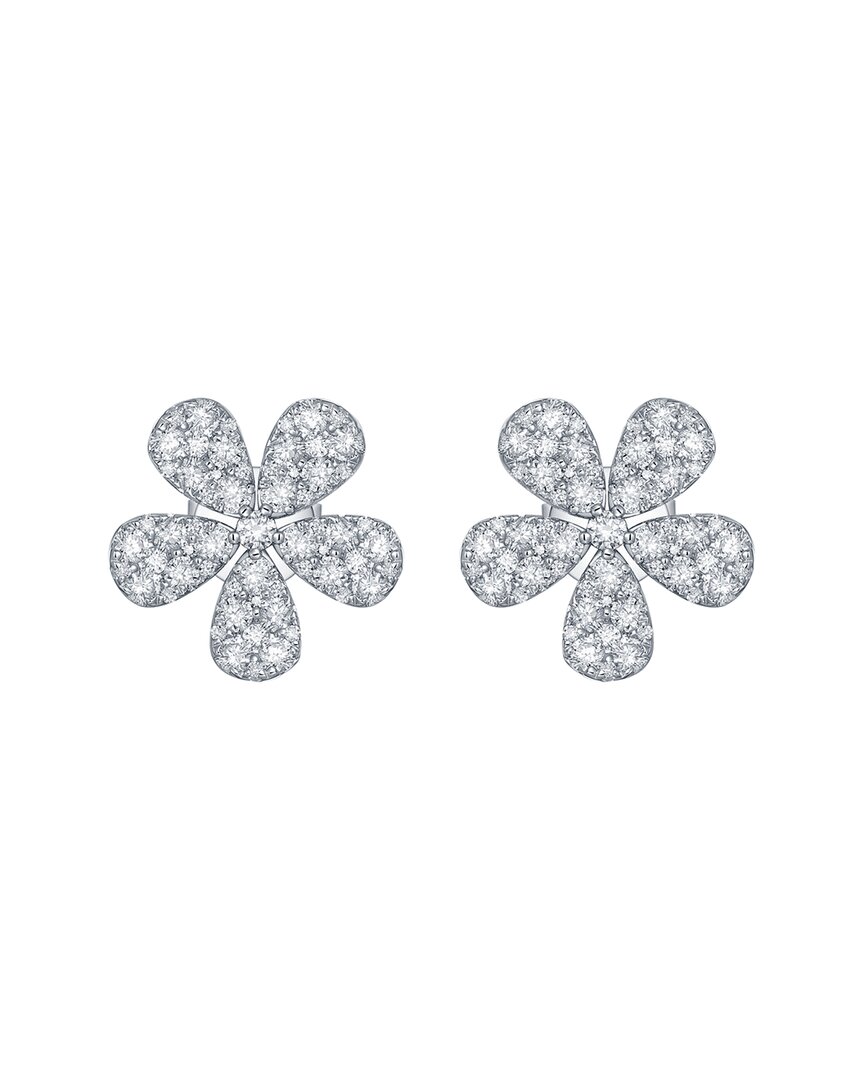 Sabrina Designs 14k 1.03 Ct. Tw. Diamond Flower Studs