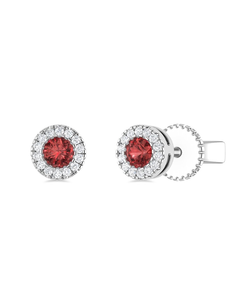Sabrina Designs 14k 0.20 Ct. Tw. Diamond & Garnet Studs