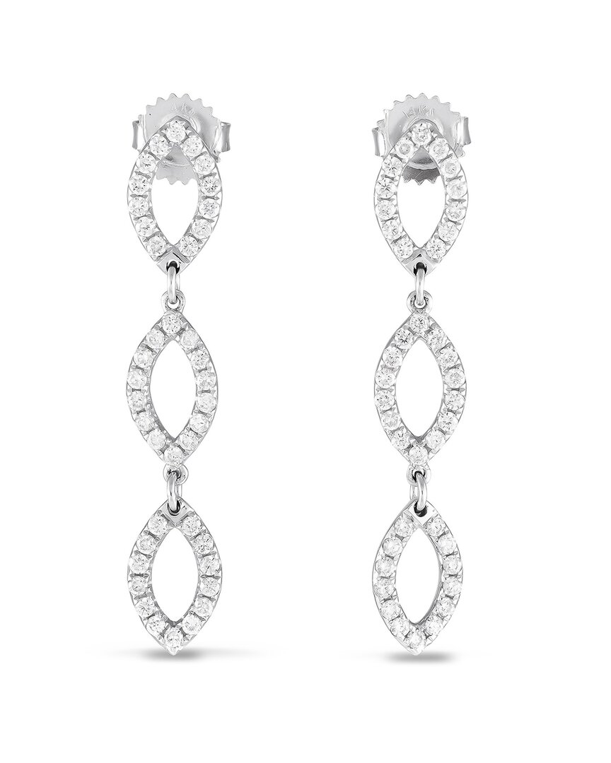 DIAMOND SELECT CUTS 18K 1.00 CT. TW. DIAMOND DROP EARRINGS