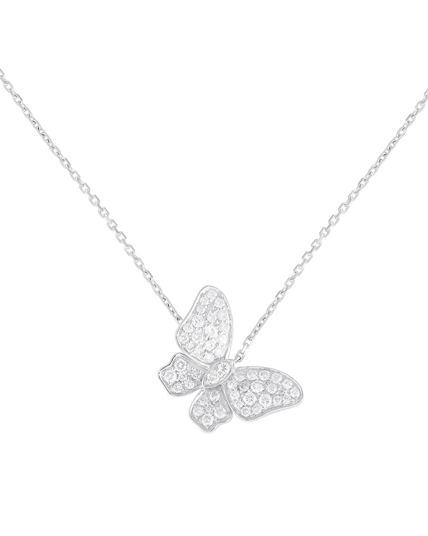 Diamond Select Cuts 18k 0.65 Ct. Tw. Diamond Butterfly Necklace