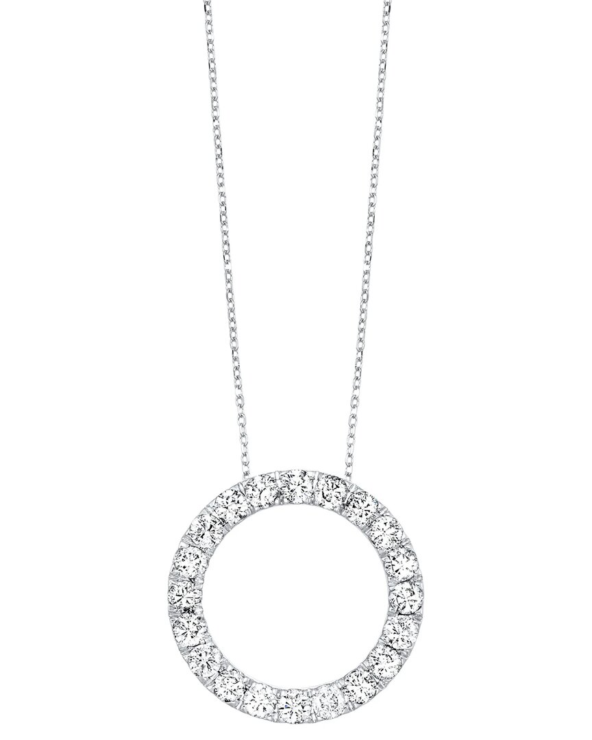 Lab Grown Diamonds 14k 1.00 Ct. Tw. Lab-grown Diamond Circle Pendant