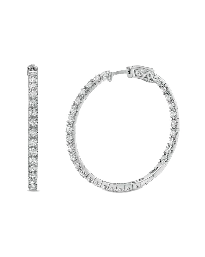 Lab Grown Diamonds 14k Lab-grown Diamond In-out Hoops