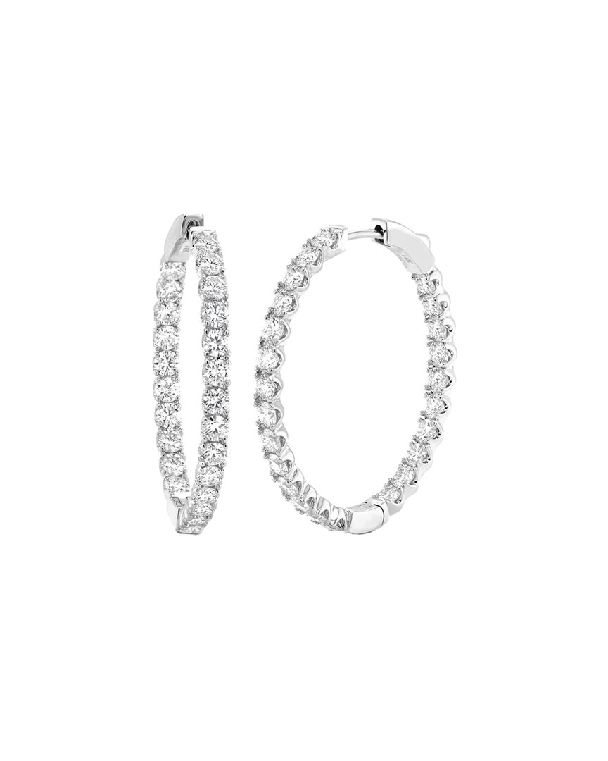 Lab Grown Diamonds 14k Lab-grown Diamond In-out Hoops