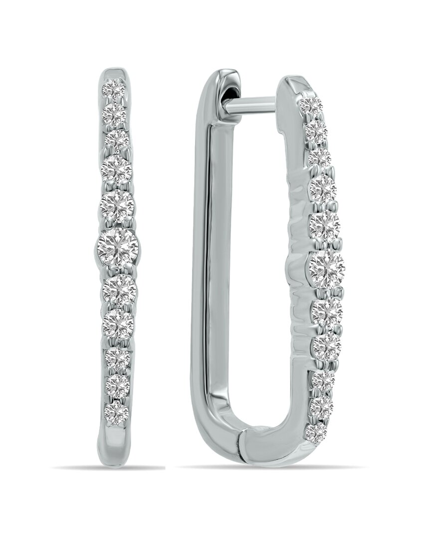 Lab Grown Diamonds 14k 0.20 Ct. Tw. Lab-grown Diamond Huggie Hoops