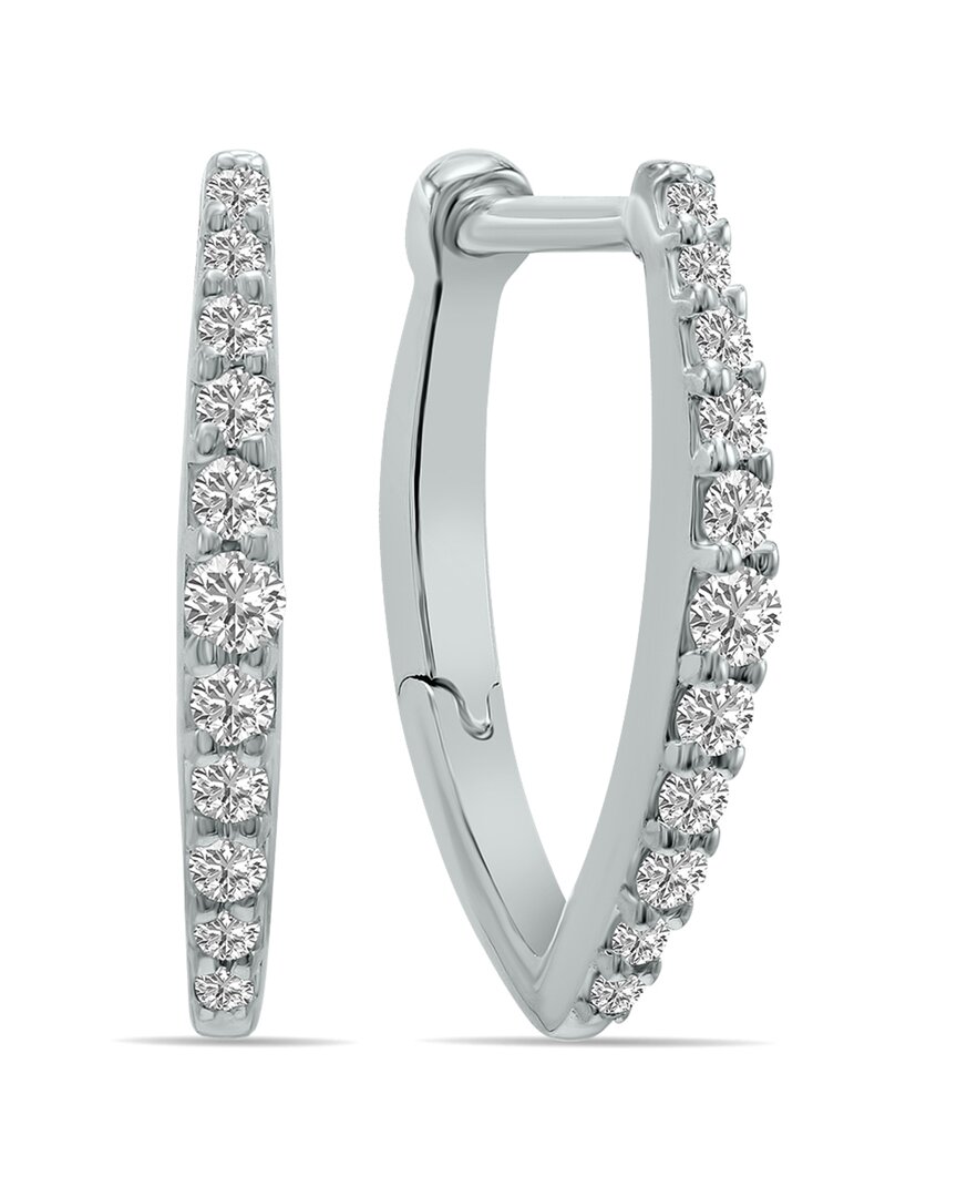 Lab Grown Diamonds 14k 0.50 Ct. Tw. Lab-grown Diamond Huggie Hoops