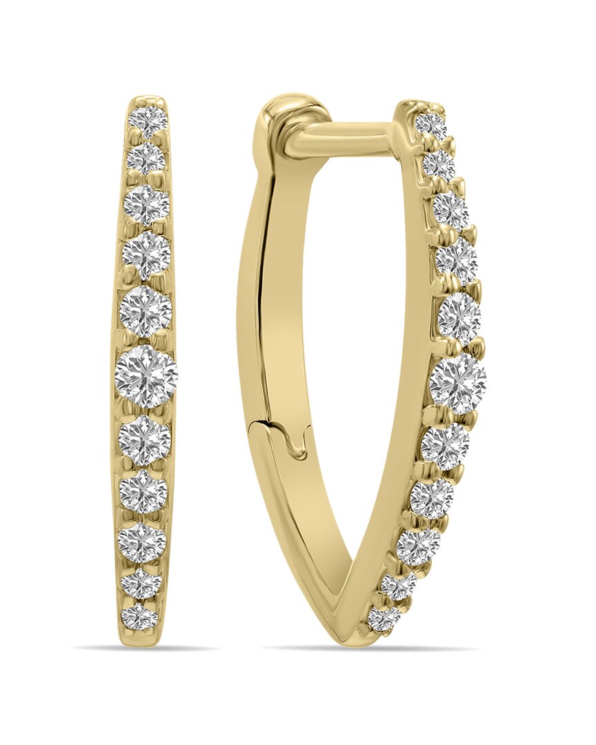 Lab Grown Diamonds 14k 0.50 Ct. Tw. Lab-grown Diamond Huggie Hoops
