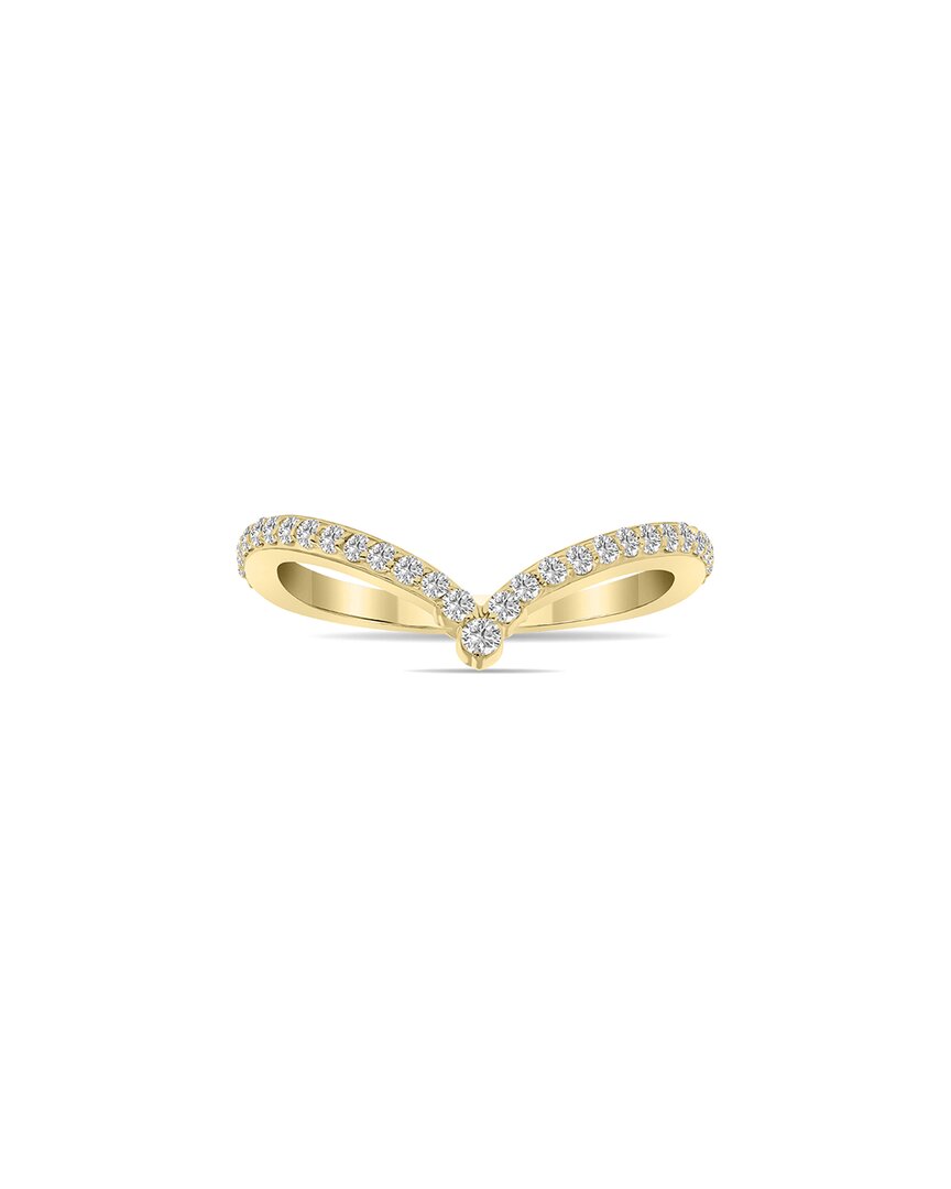 Lab Grown Diamonds 14k 0.33 Ct. Tw. Lab-grown Diamond V-shape Ring