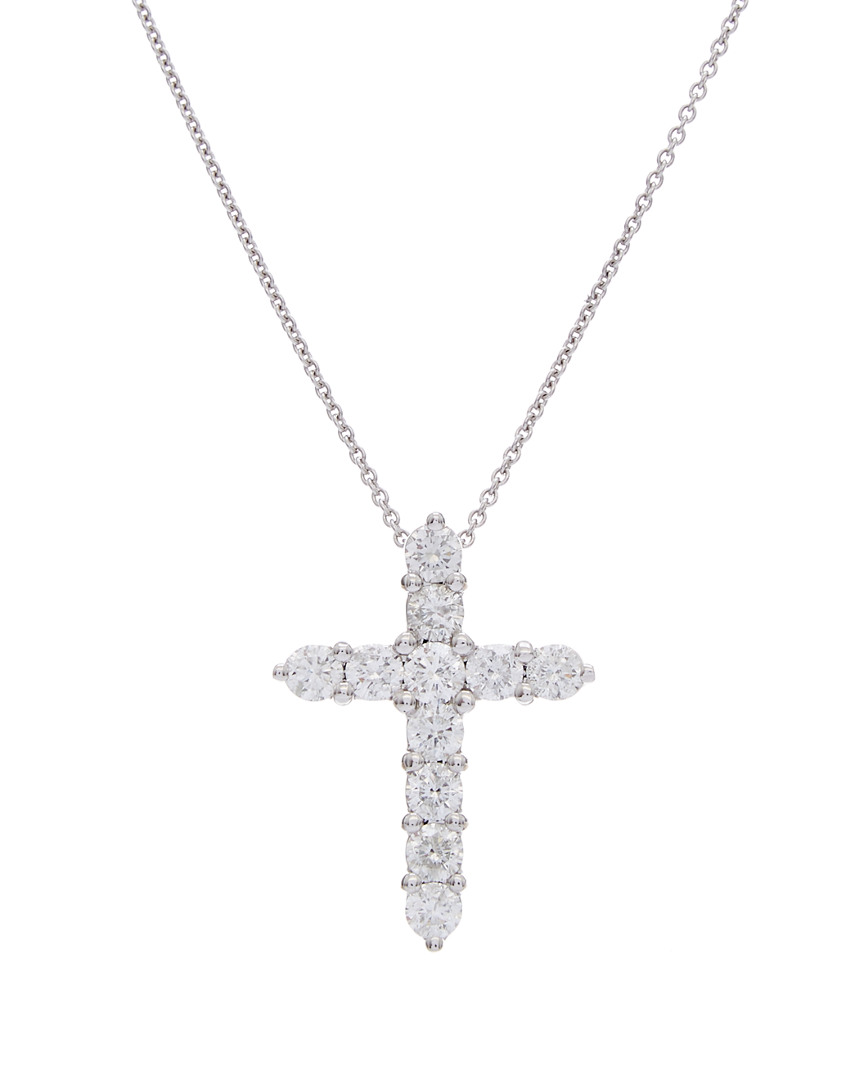Diana M. Fine Jewelry 18K 1.60 ct. tw. Diamond Cross Necklace