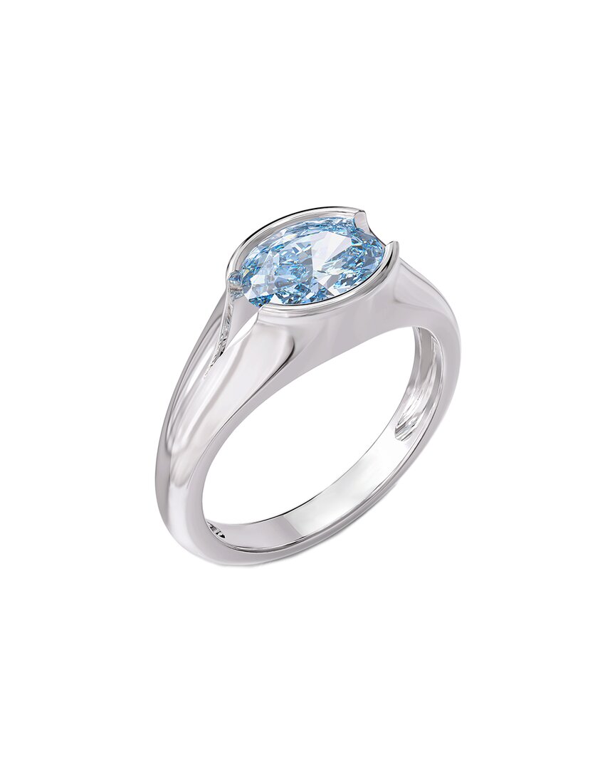 Lab Grown Diamonds 18k Vermeil 1.15 Ct. Tw. Lab-grown Diamond Solitaire Ring In Metallic