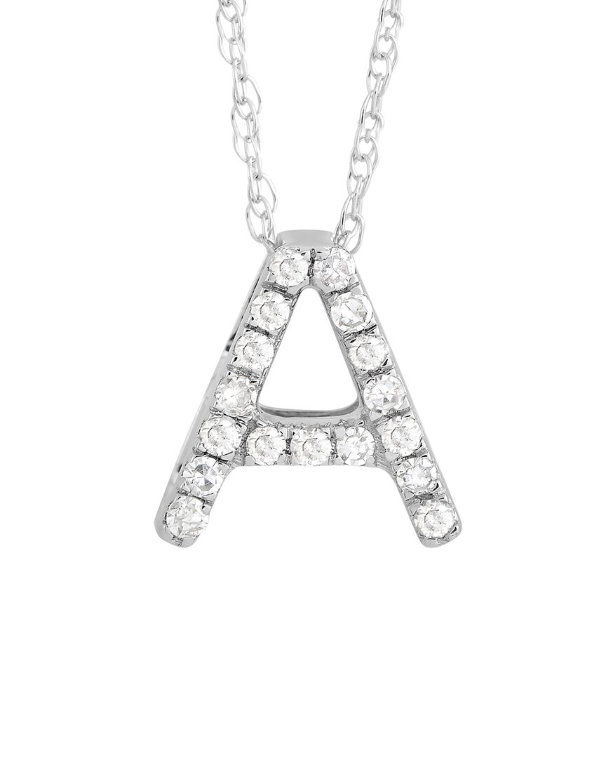 Diamond Select Cuts 14k Diamond Initial Necklace