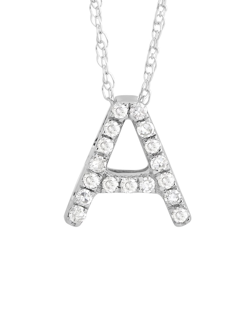 Diamond Select Cuts 14k Diamond Initial Necklace