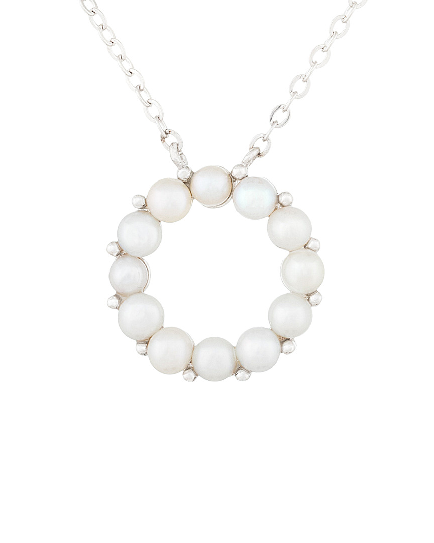 Splendid Pearls Silver 3-3.5mm Freshwater Pearl Necklace