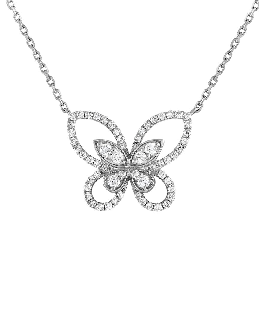 Diamond Select Cuts 18k 0.46 Ct. Tw. Diamond Butterfly Necklace