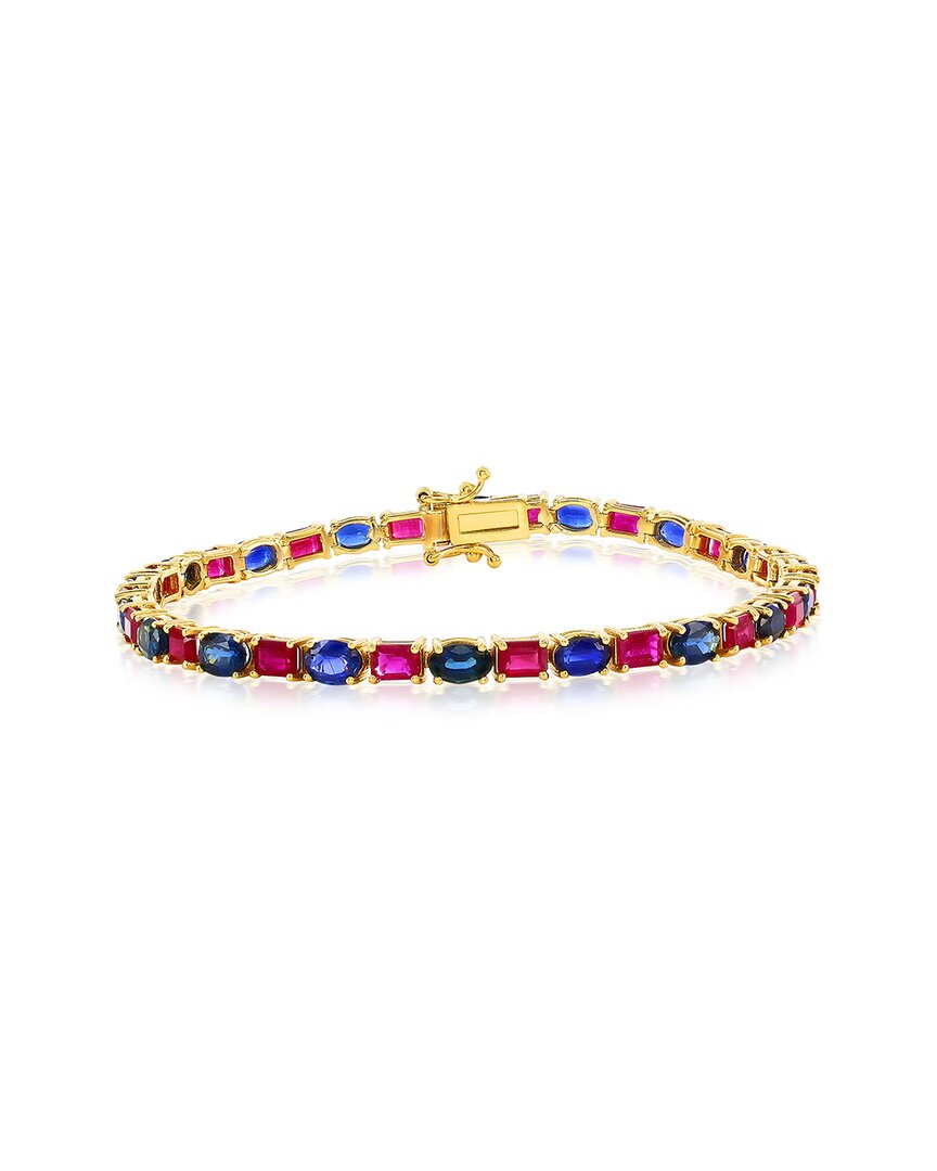 Jewels By Viomo 14k 10.21 Ct. Tw. Gemstone Tennis Bracelet