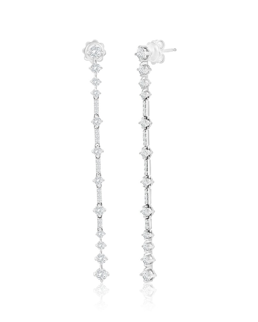 Jewels By Viomo 14k 2.01 Ct. Tw. Diamond Long Earrings