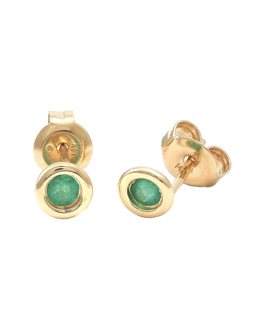 Gemstones Classic 14k 0.18 Ct. Tw. Emerald Earrings