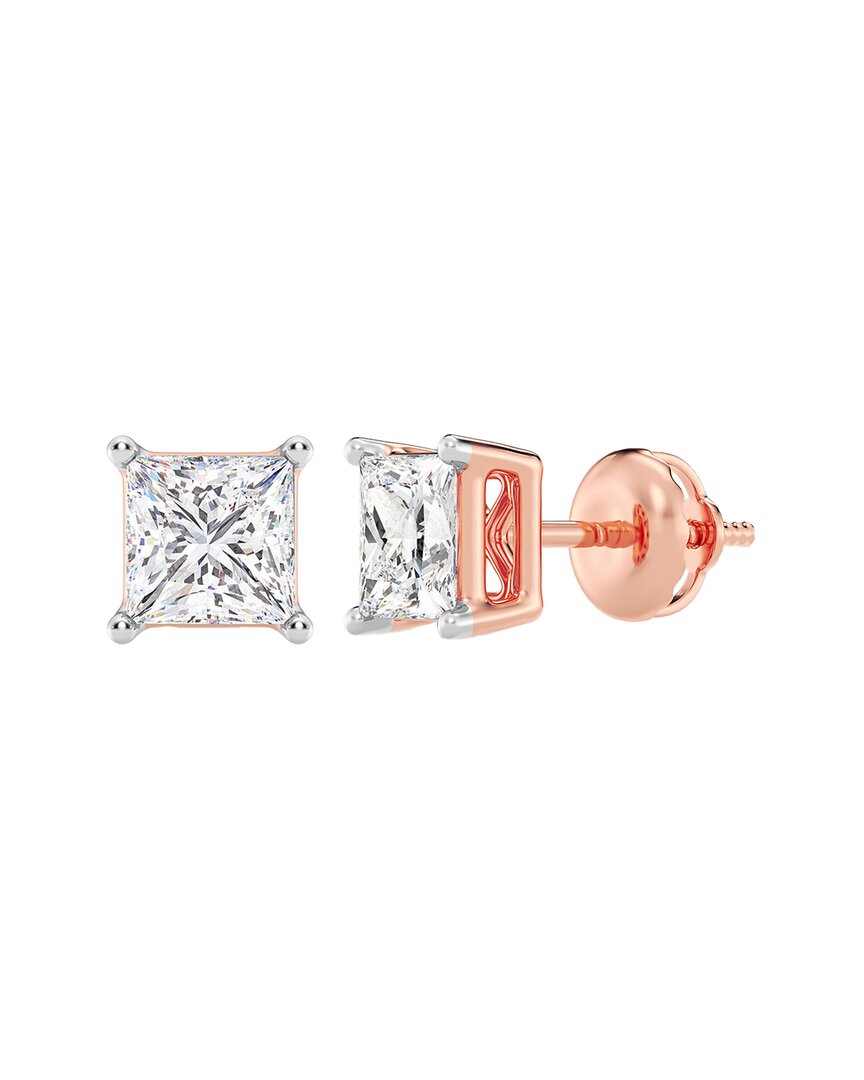 Lab Grown Diamonds 14k Rose Gold 4.00 Ct. Tw. Lab-grown Diamond Studs