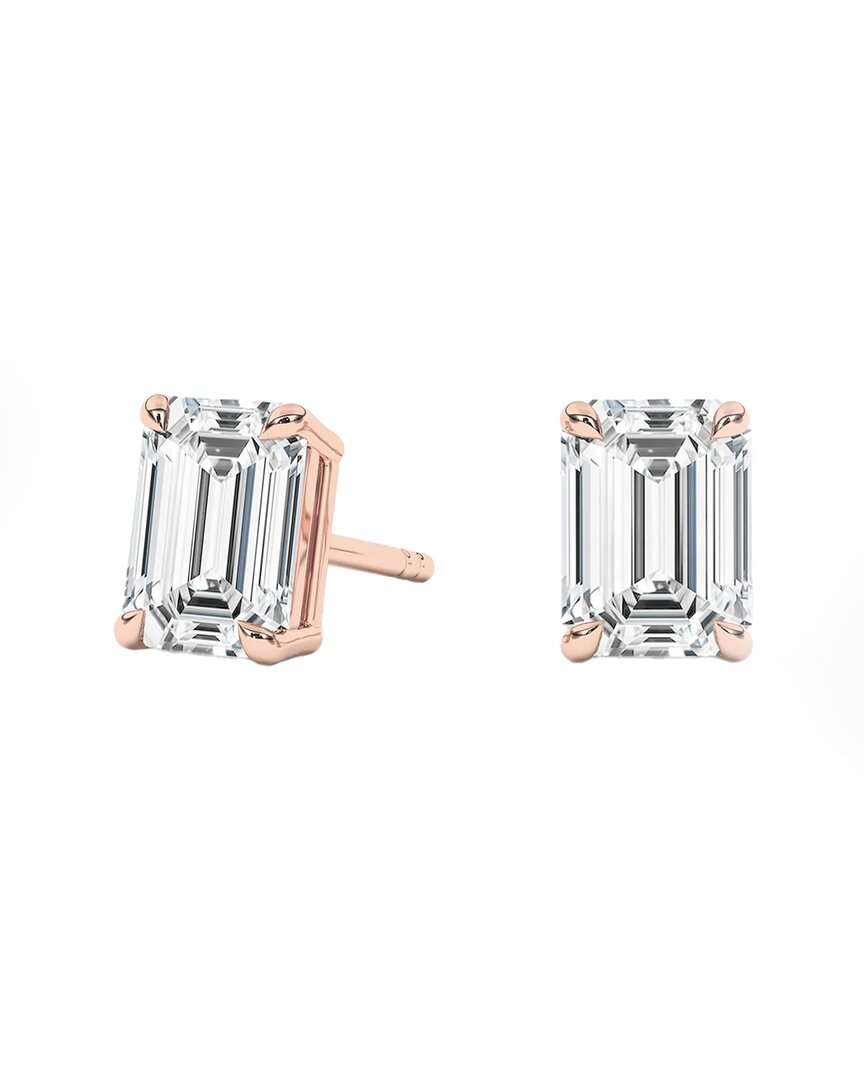 Lab Grown Diamonds 14k Rose Gold 2.00 Ct. Tw. Lab-grown Diamond Studs
