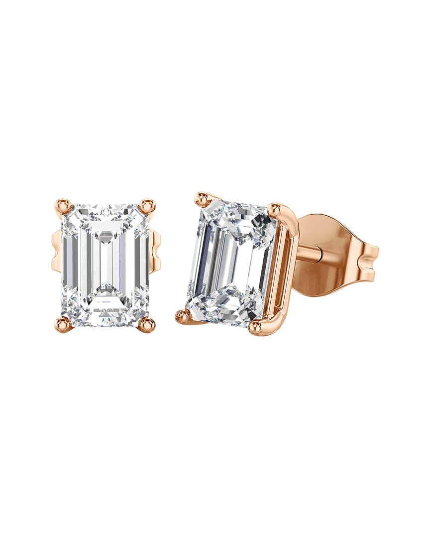 Lab Grown Diamonds 14k Rose Gold 4.00 Ct. Tw. Lab-grown Diamond Studs