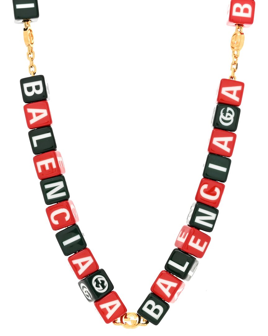 Gucci X Balenciaga Resin Symbols Necklace (authentic Pre-loved)