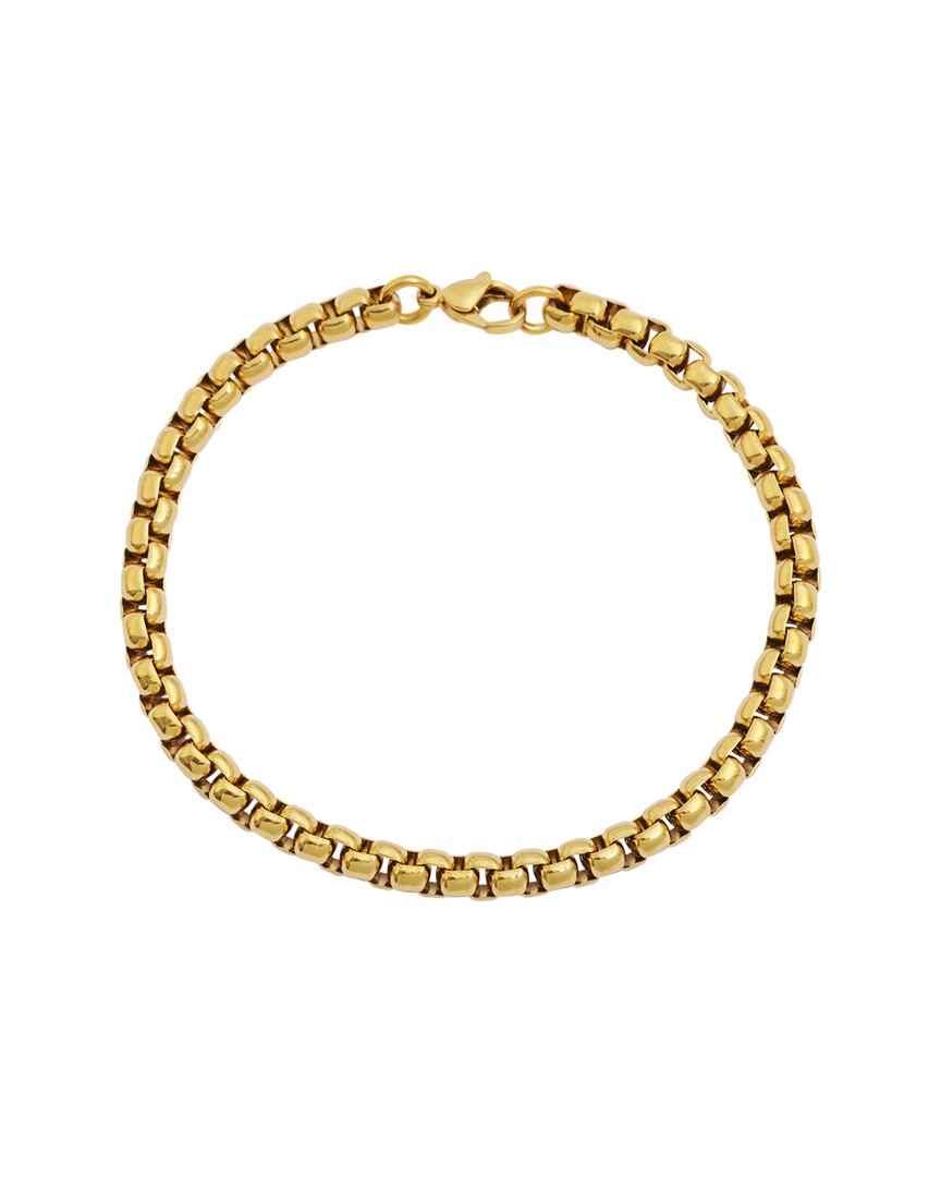 STEPHEN OLIVER STEPHEN OLIVER 18K PLATED BOX LINK BRACELET