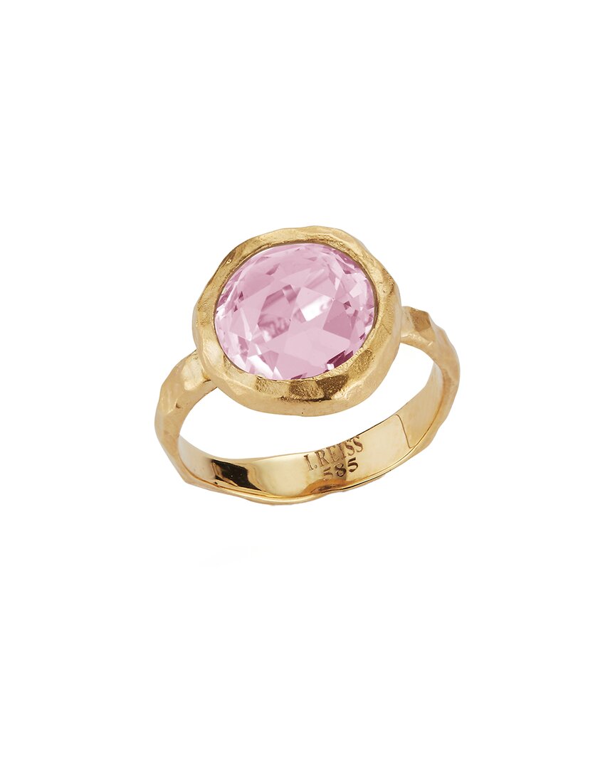 I. Reiss 14k 3.12 Ct. Tw. Diamond & Rose Quartz Cocktail Ring