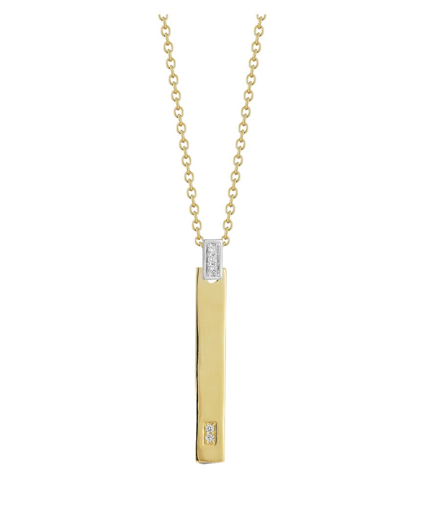 I. Reiss 14k 0.05 Ct. Tw. Diamond Necklace In Gold
